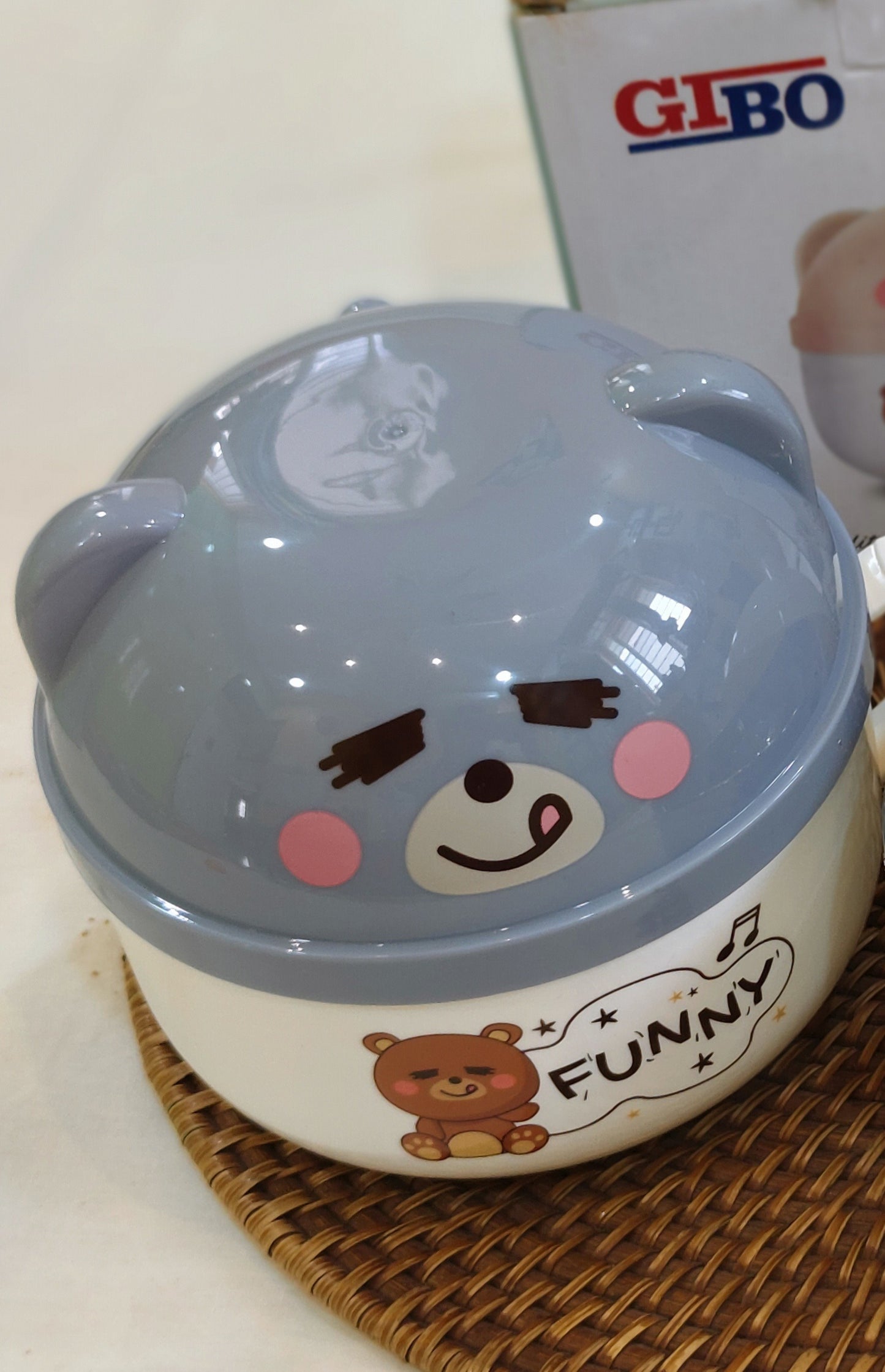 Snack Cup - heavy steel made - Bear style