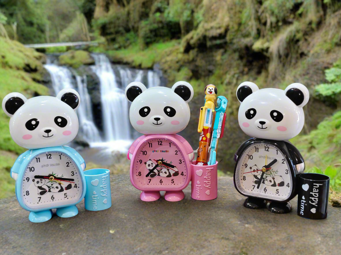 Alarm Clock with pen stand - panda style