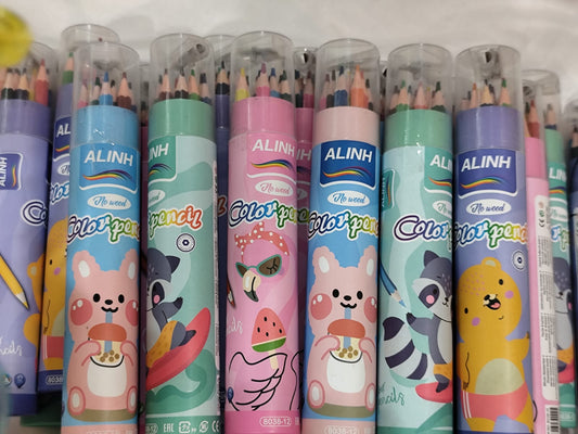 Color Pencil box with Sharpener