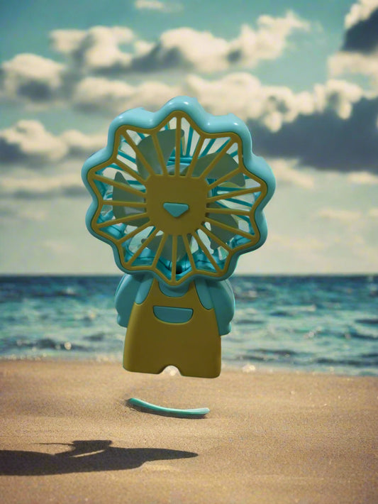 USB Chargeable and Portable, Pocket Desktop Mini Fan with 3-Speed - Man Style