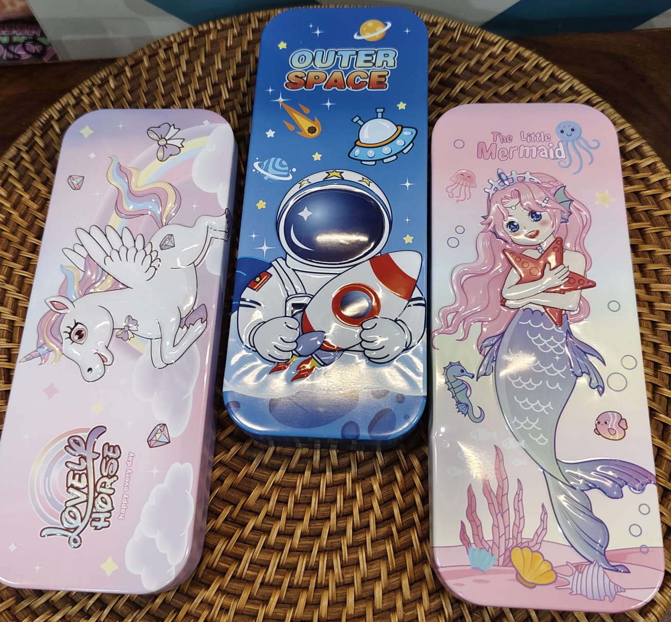 Metal Pencil box double layer