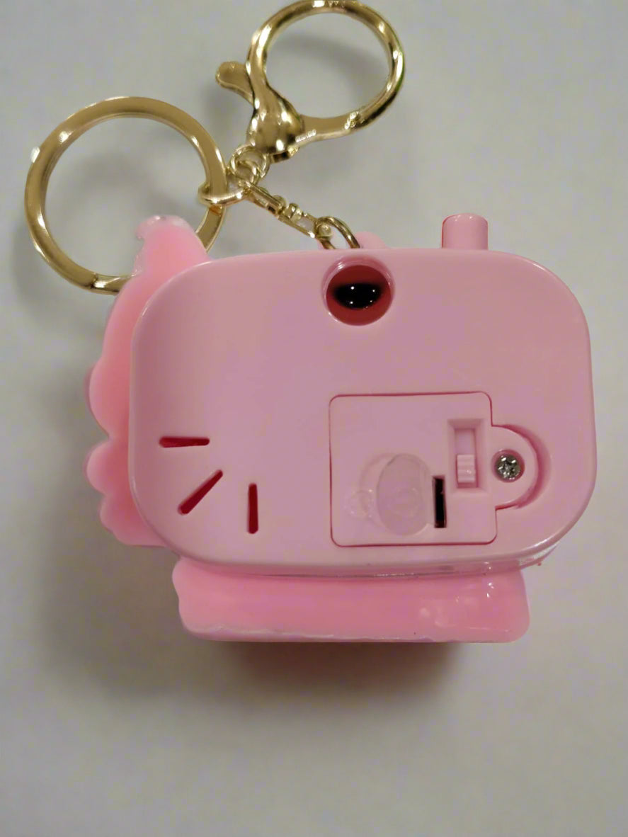Cartoon Character Mini Camera LED projector keychain