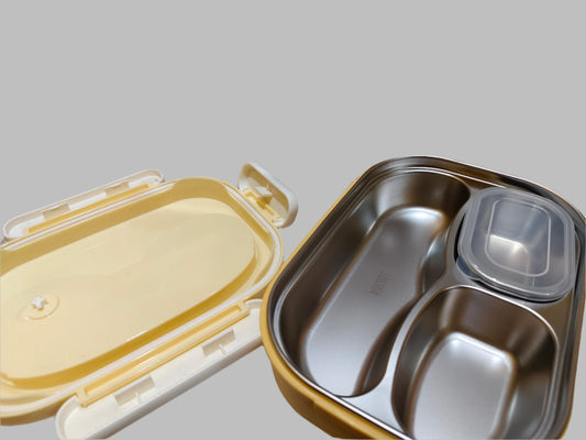 Lunch Box - steel insulated 3 compartment lunch box - JC2