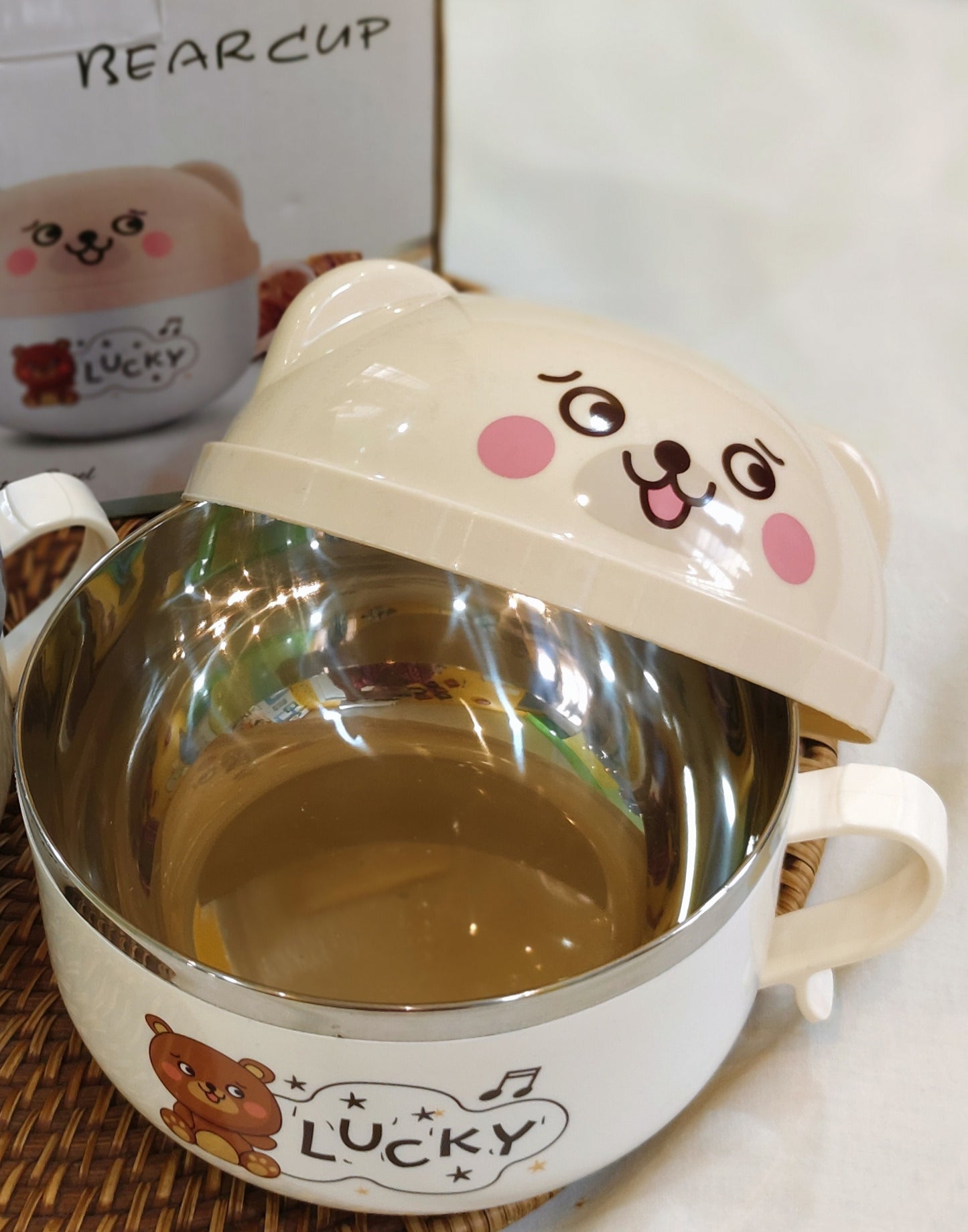 Snack Cup - heavy steel made - Bear style