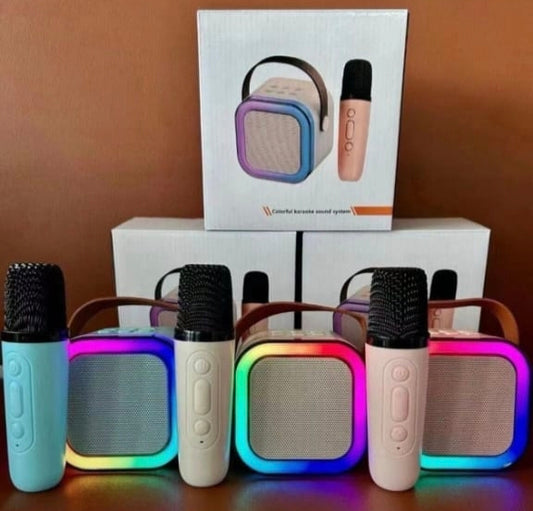 Karaoke Speaker with Mic and Light   OR  Colorful Karaoke sound system