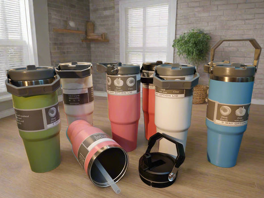 Tumblers - stainless steel - plain design