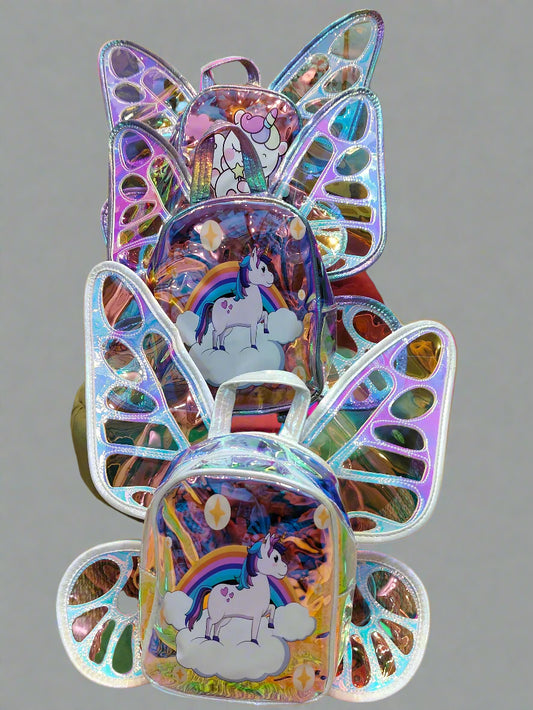 Fancy Bags - Transparent Butterfly Backpack