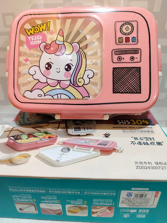 Lunch Box - steel insulated 3 compartment lunch box - JC