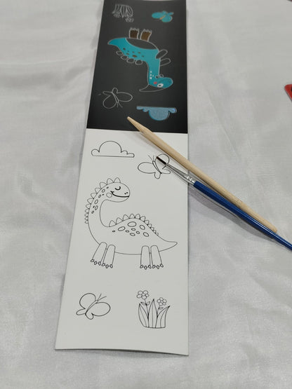 Coloring and Scratch book for kids