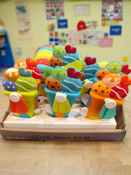 Mini Fans for kids (Ice cream Donut Design)