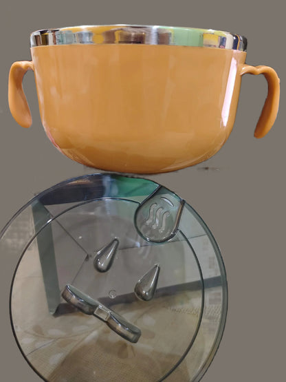 Snack Cup - heavy steel with plastic container and phone stand