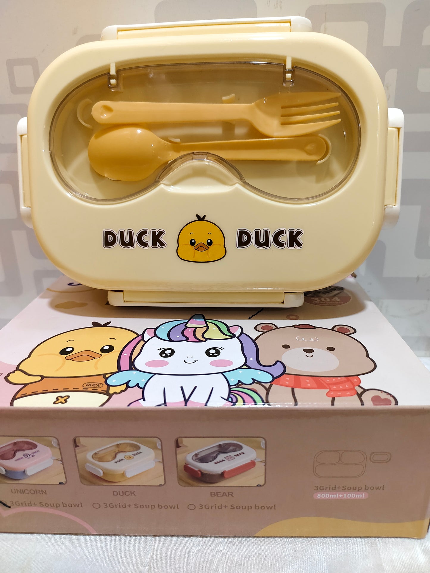 Lunch Box - steel insulated 3 compartment lunch box - JC2