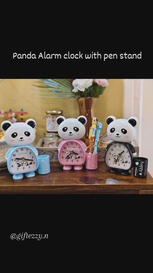 Alarm Clock with pen stand - panda style